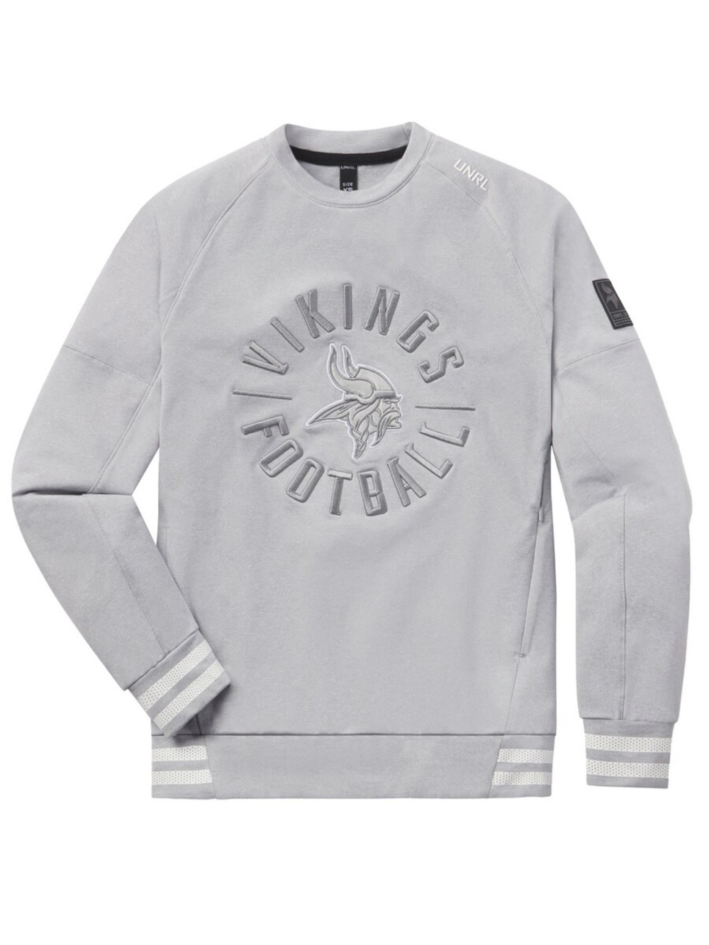 UNRL X MINNESOTA VIKINGS CROSSOVER CREWNECK NO. 4, Small, LIKE NEW, LIMITED ED